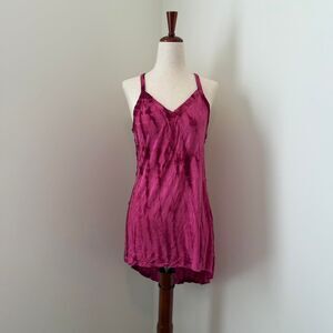 Y2K Xhilaration Magenta Pink Cotton Cover Up Dress XL Juniors